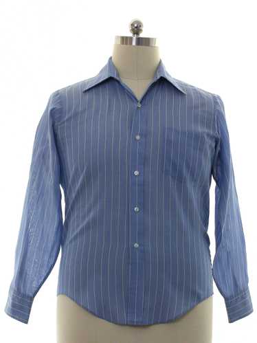 TG&Y SUPREME button-down shirt 100% polyester size 16.5 permanent press  1970s 