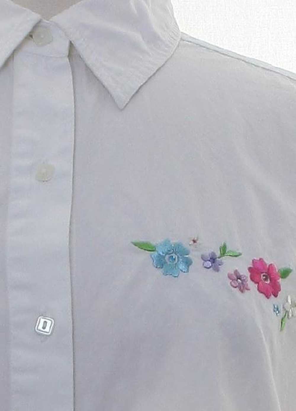 1990's Womens Embroidered Shirt - image 2