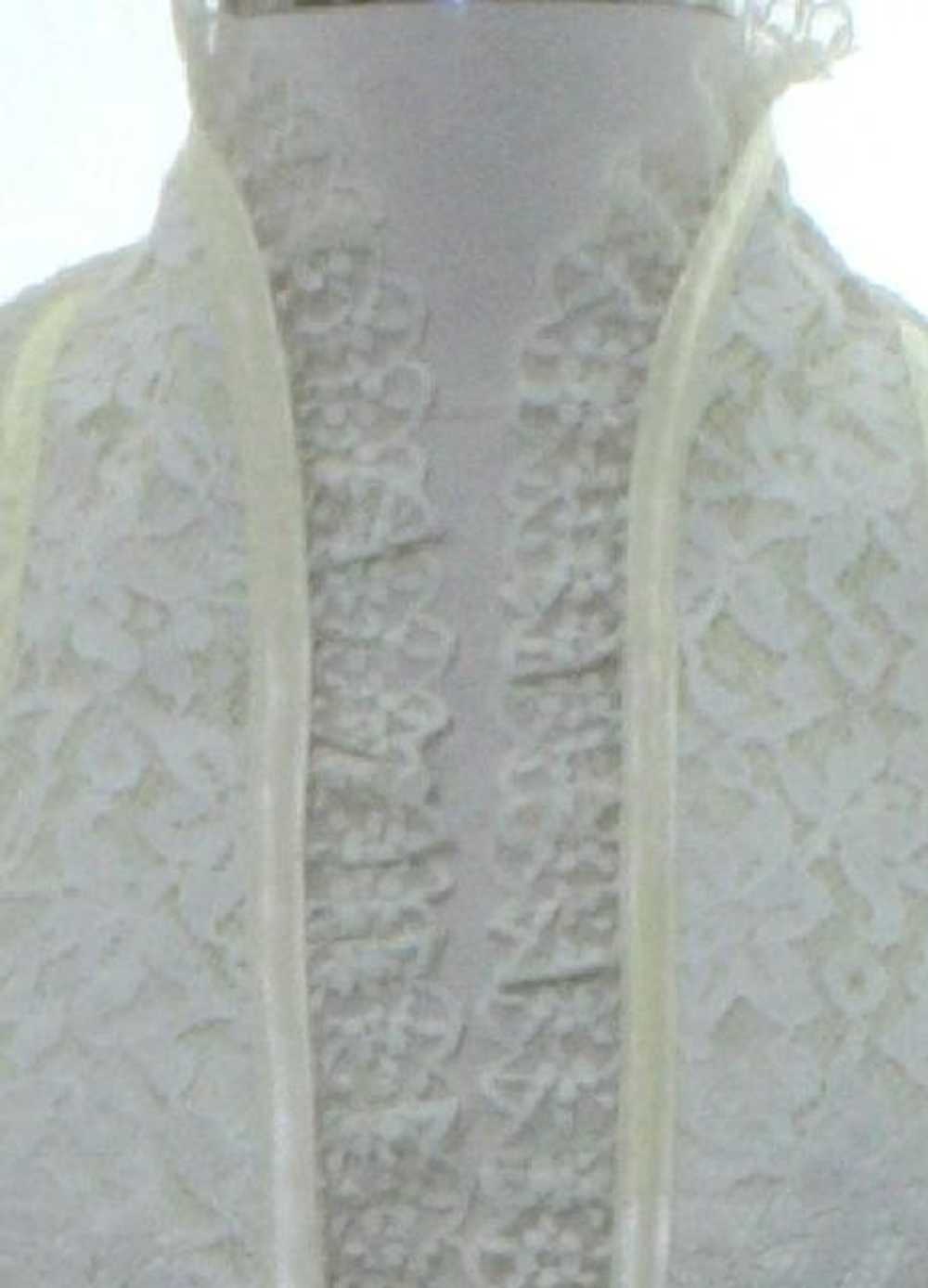 1980's Womens Totally 80s Victorian Style Lace Sh… - image 2