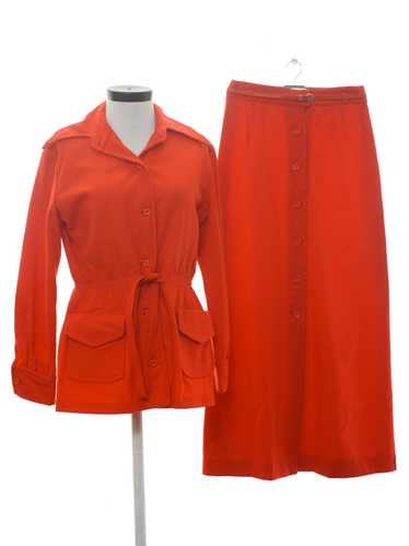1970's Young Pendleton Pendleton Wool Skirt Suit