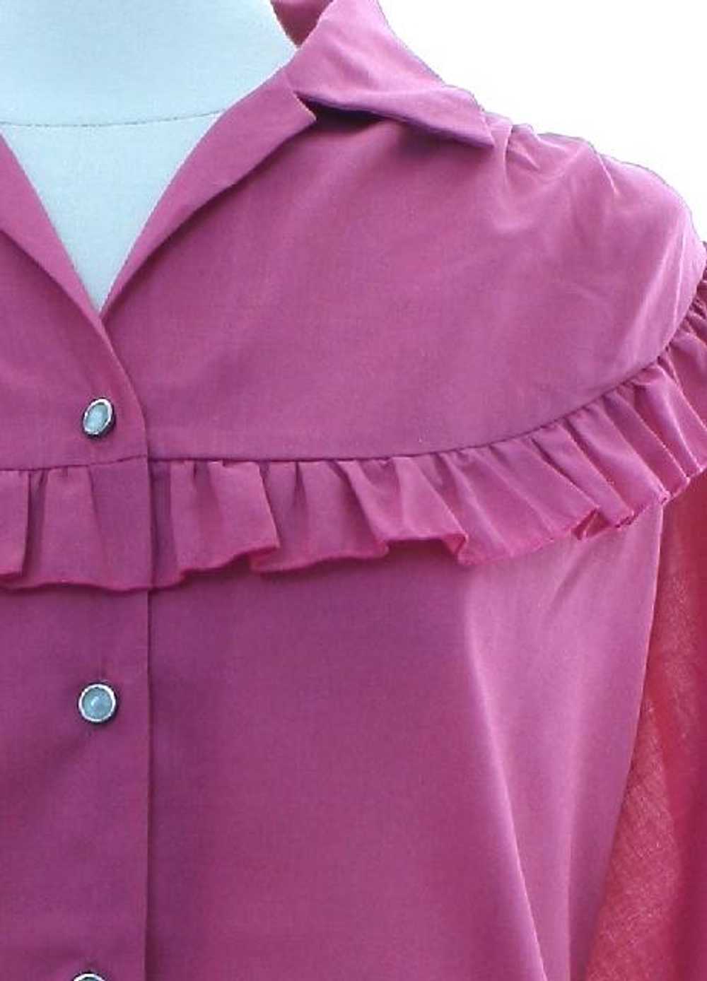 1980's Carefree Fashions Womens Prairie Shirt - image 2
