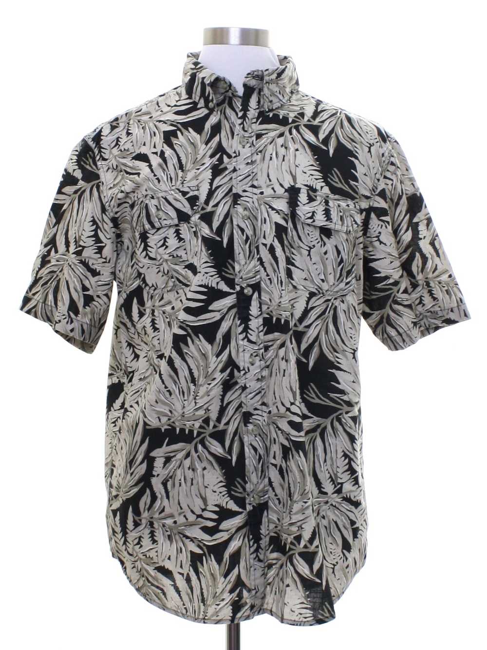 1990's Chaps Mens Hawaiian Style Shirt - image 1