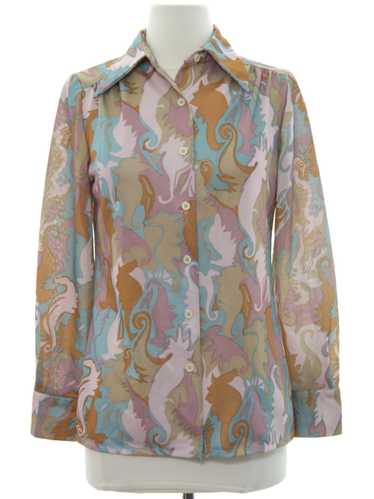 1970's Fred Rothschild Womens Hippie Shirt