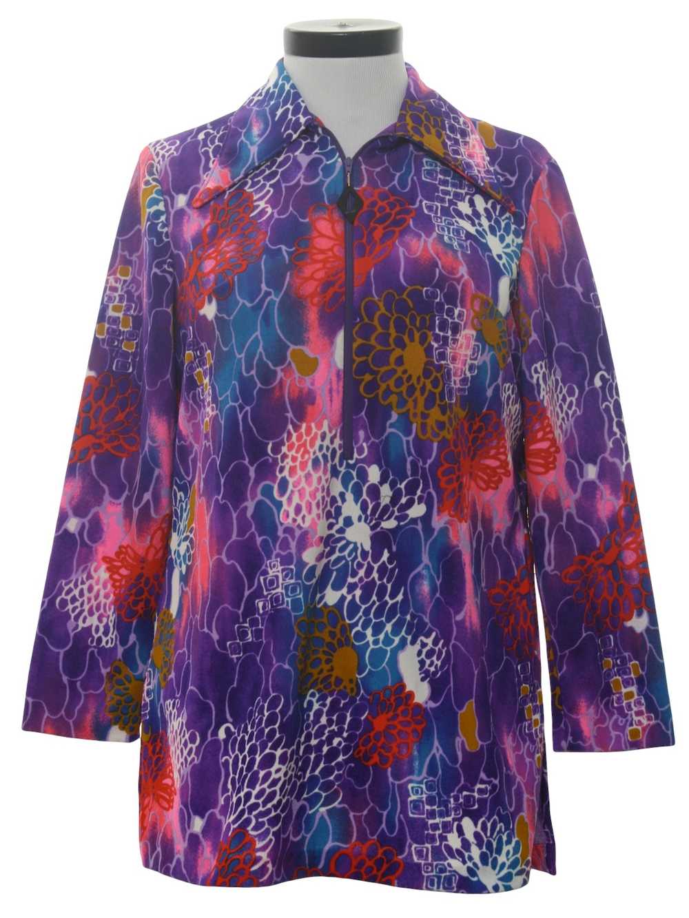 1970's Stockton Micro Mini Dress or Tunic Shirt - image 1