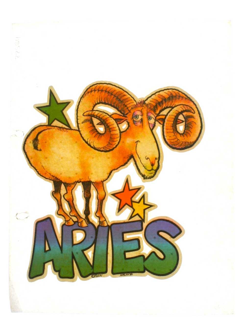 1980's Aries iron Iron-Ons - Miscellaneous Themes - image 1