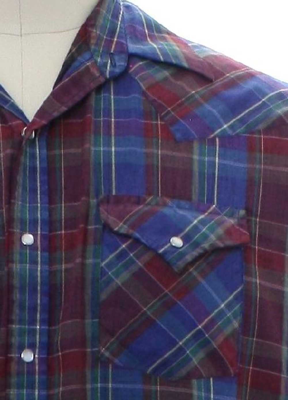 1990's Plains Western Wear Mens Western Shirt - image 2