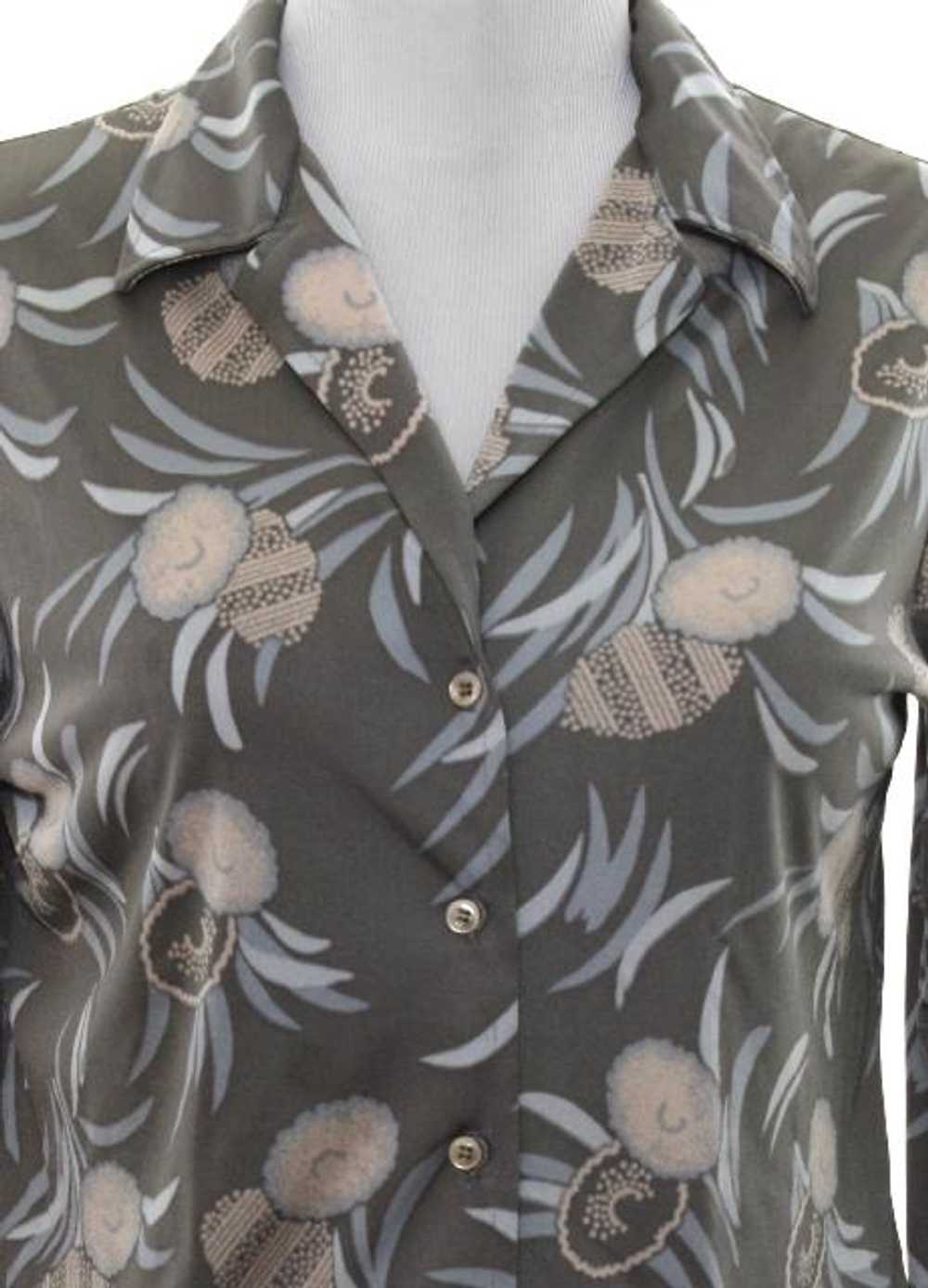 1970's Sears Womens Print Disco Shirt - image 2