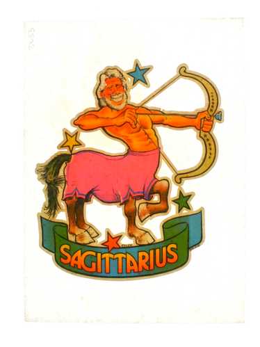 1980's SAGITTARIUS iron Iron-Ons - Miscellaneous … - image 1