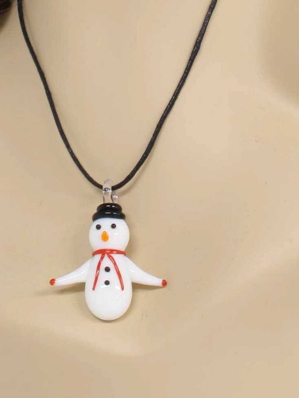 Unisex Christmas Jewelry Handmade Lampwork Glass … - image 3