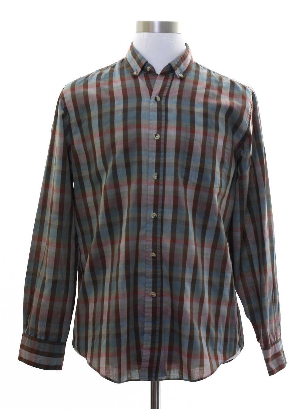 1980's Mark Richards Mens Preppy Shirt - image 1