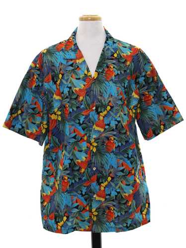 1980's Evergreen Island Mens Hawaiian Shirt