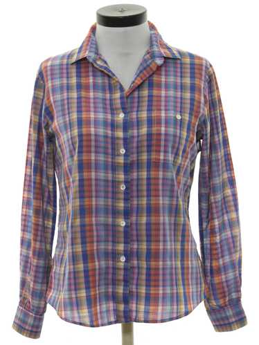 1980's Womens Plaid Shirt - image 1