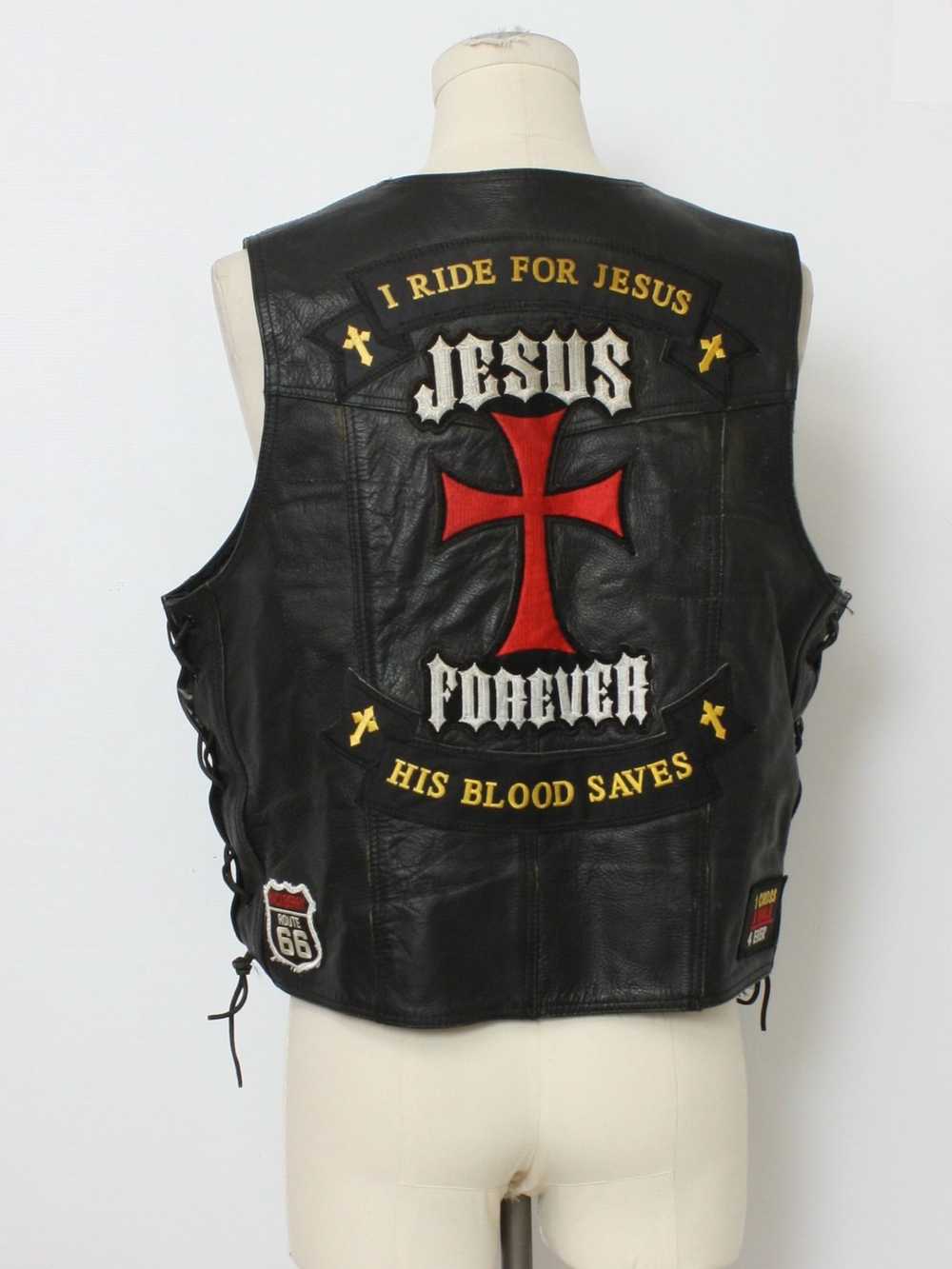 1990's River Road Mens Bikers for Christ Leather … - image 3