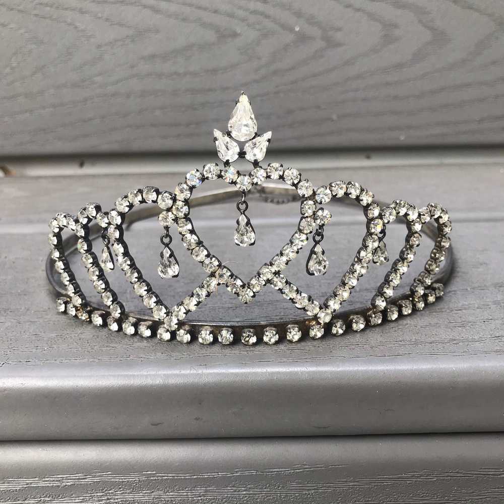 1970s Rhinestone Pageant Tiara/Crown - image 2