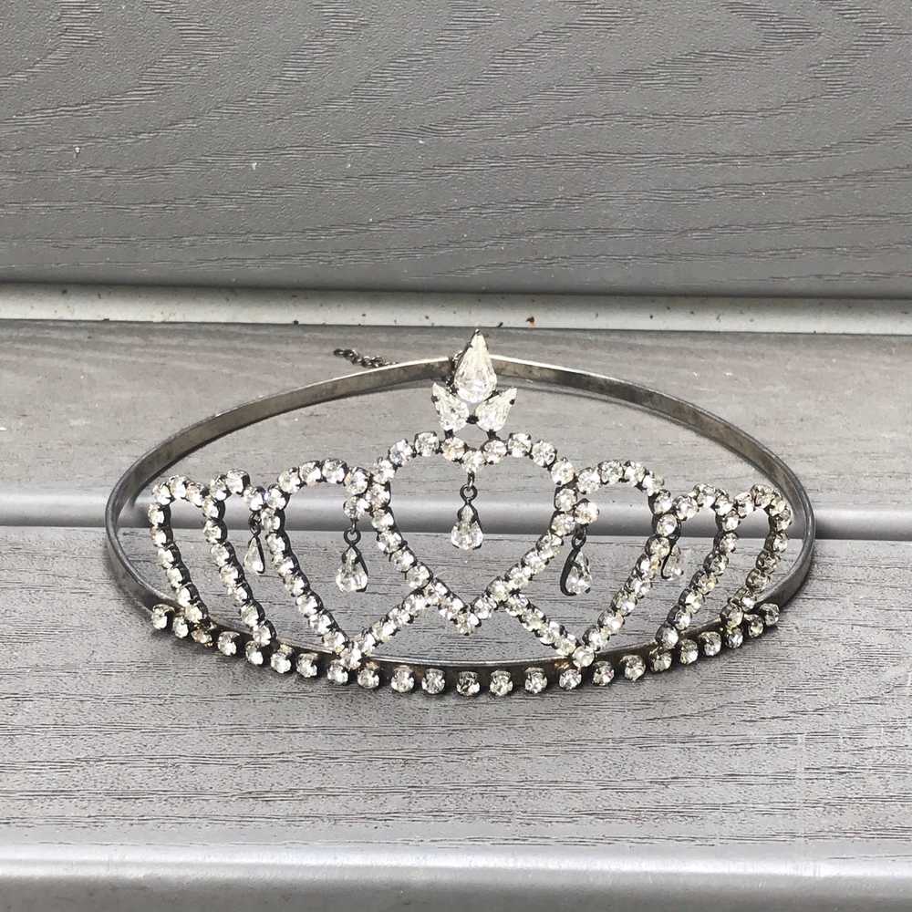 1970s Rhinestone Pageant Tiara/Crown - image 4