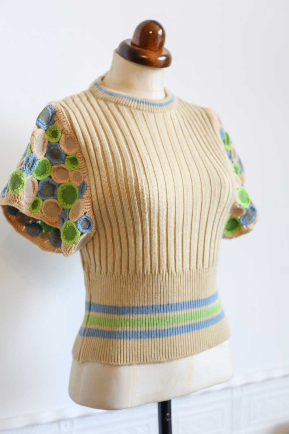 Vintage 1970s Wenjilli Designer Knit Top - image 12