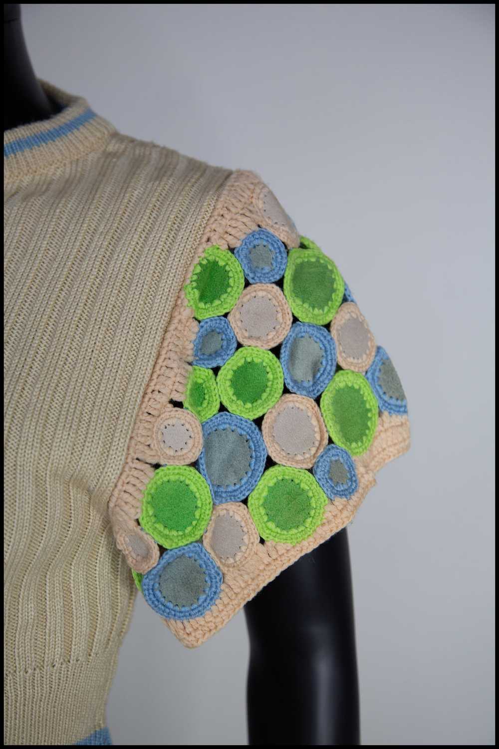 Vintage 1970s Wenjilli Designer Knit Top - image 3
