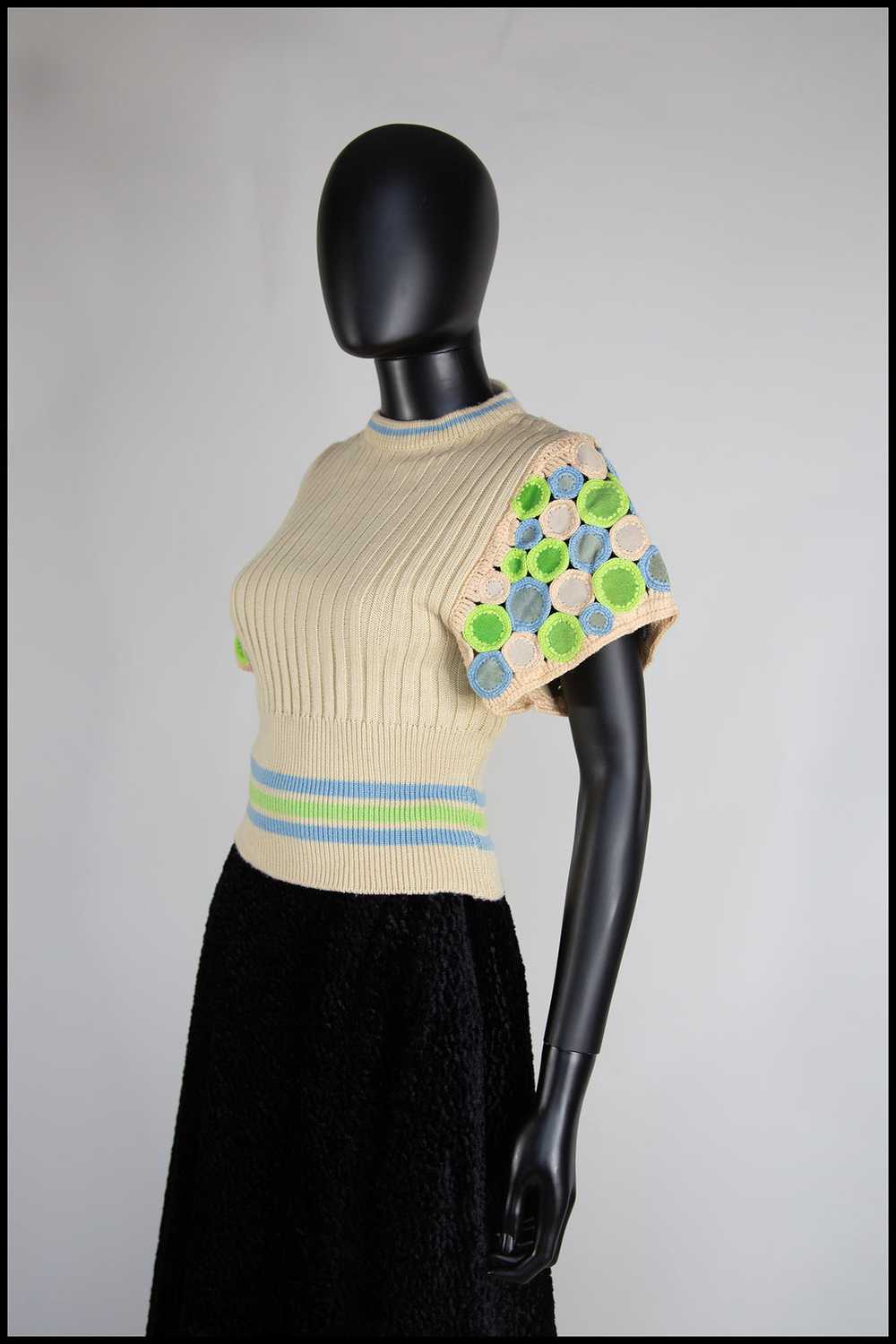 Vintage 1970s Wenjilli Designer Knit Top - image 4