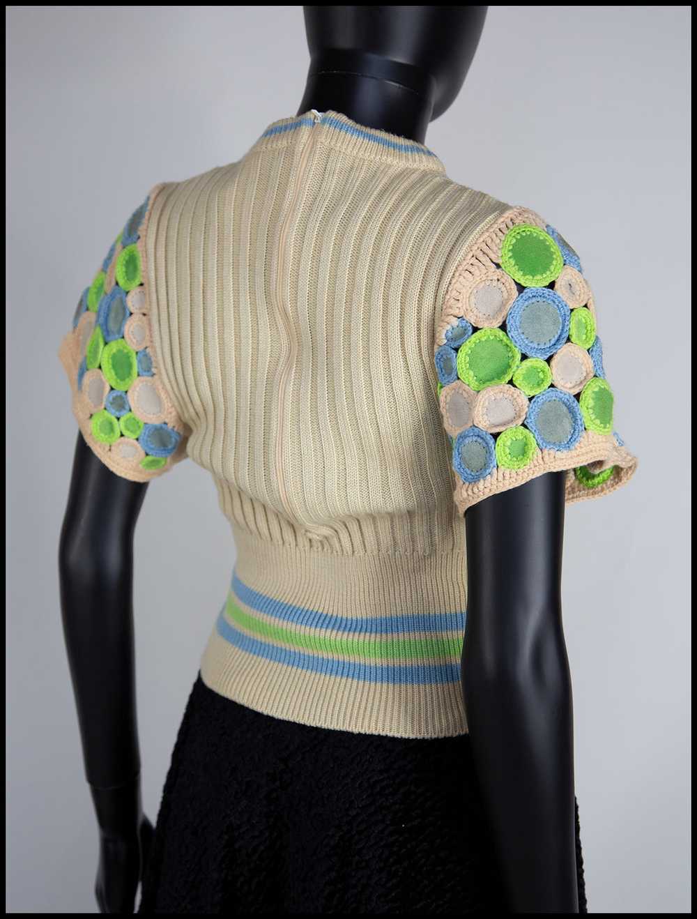 Vintage 1970s Wenjilli Designer Knit Top - image 6