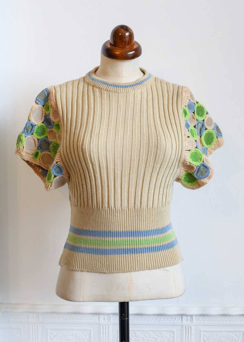 Vintage 1970s Wenjilli Designer Knit Top - image 9