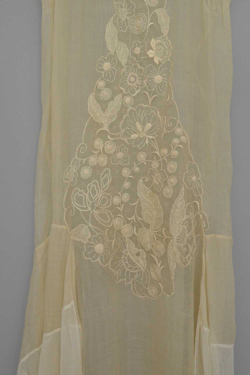 1920s 30s Deco Flapper Dress Gown | Sheer Gauzy E… - image 7