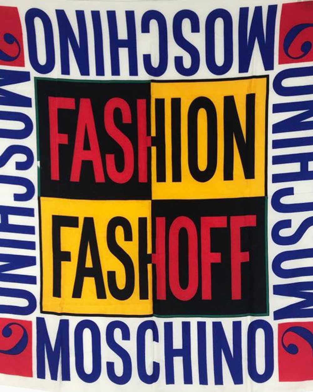Moschino 1990s Logo Slogan Scarf - image 2