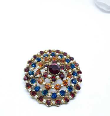 Vintage Multicolour Brooch - Pin, Stunning, Ready 