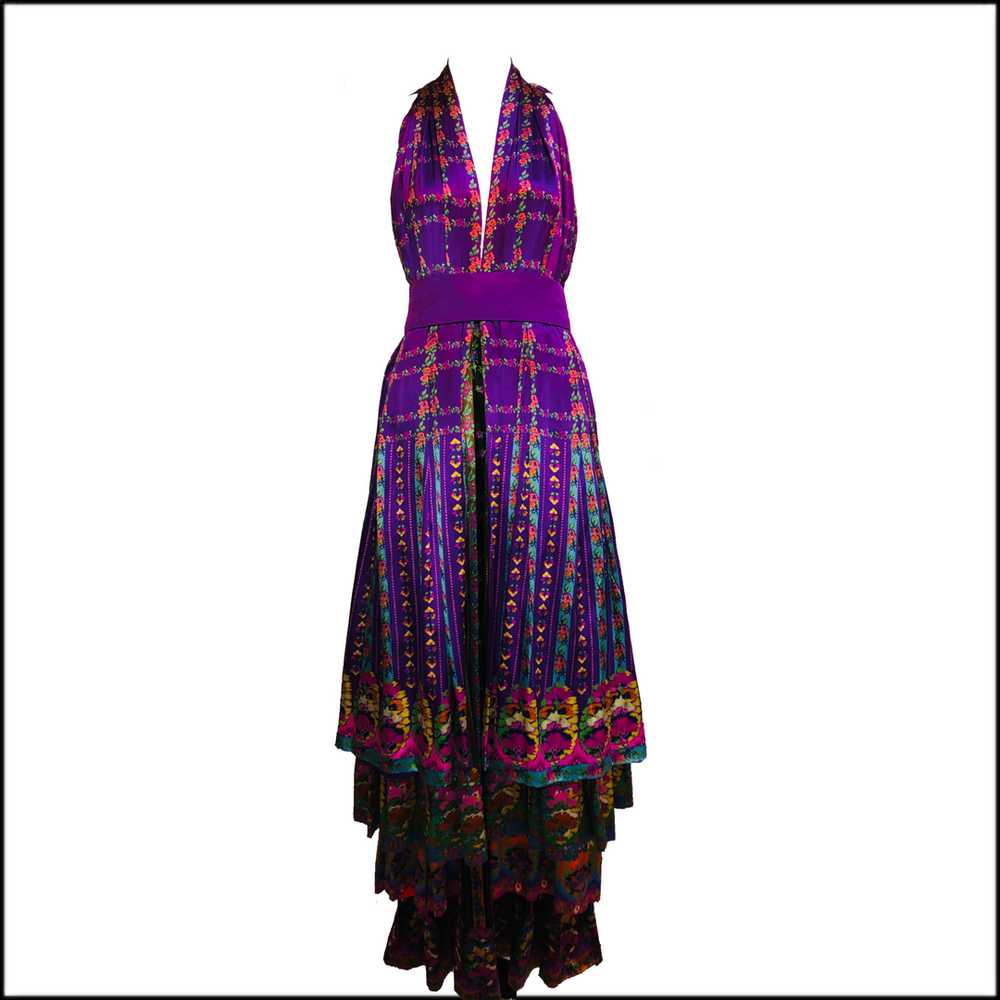 Roberto Capucci 70s Magnificent Couture Silk Laye… - image 1