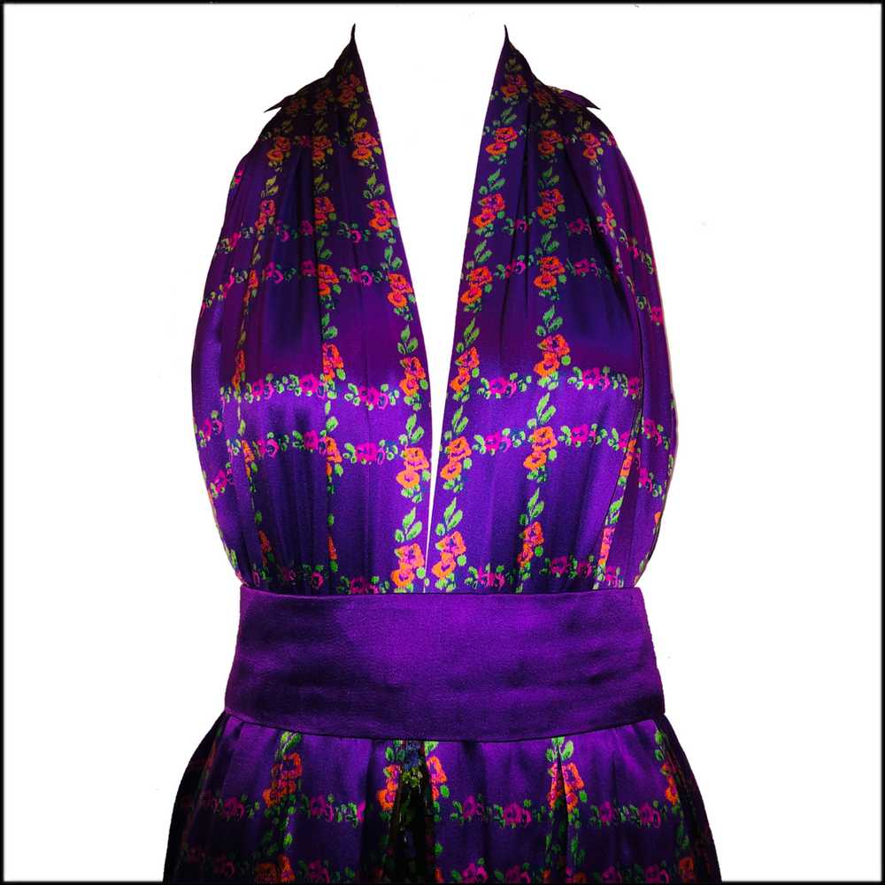 Roberto Capucci 70s Magnificent Couture Silk Laye… - image 4