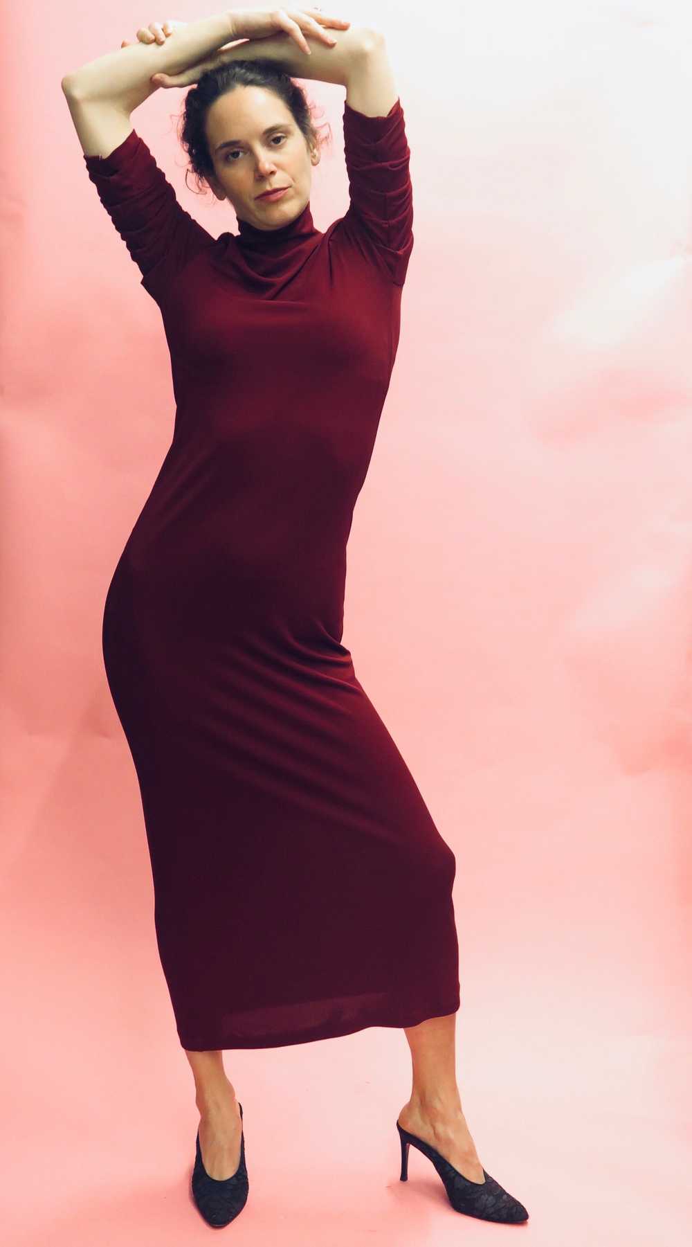 Jean Paul Gaultier Classique Crimson Ruched Sleev… - image 4