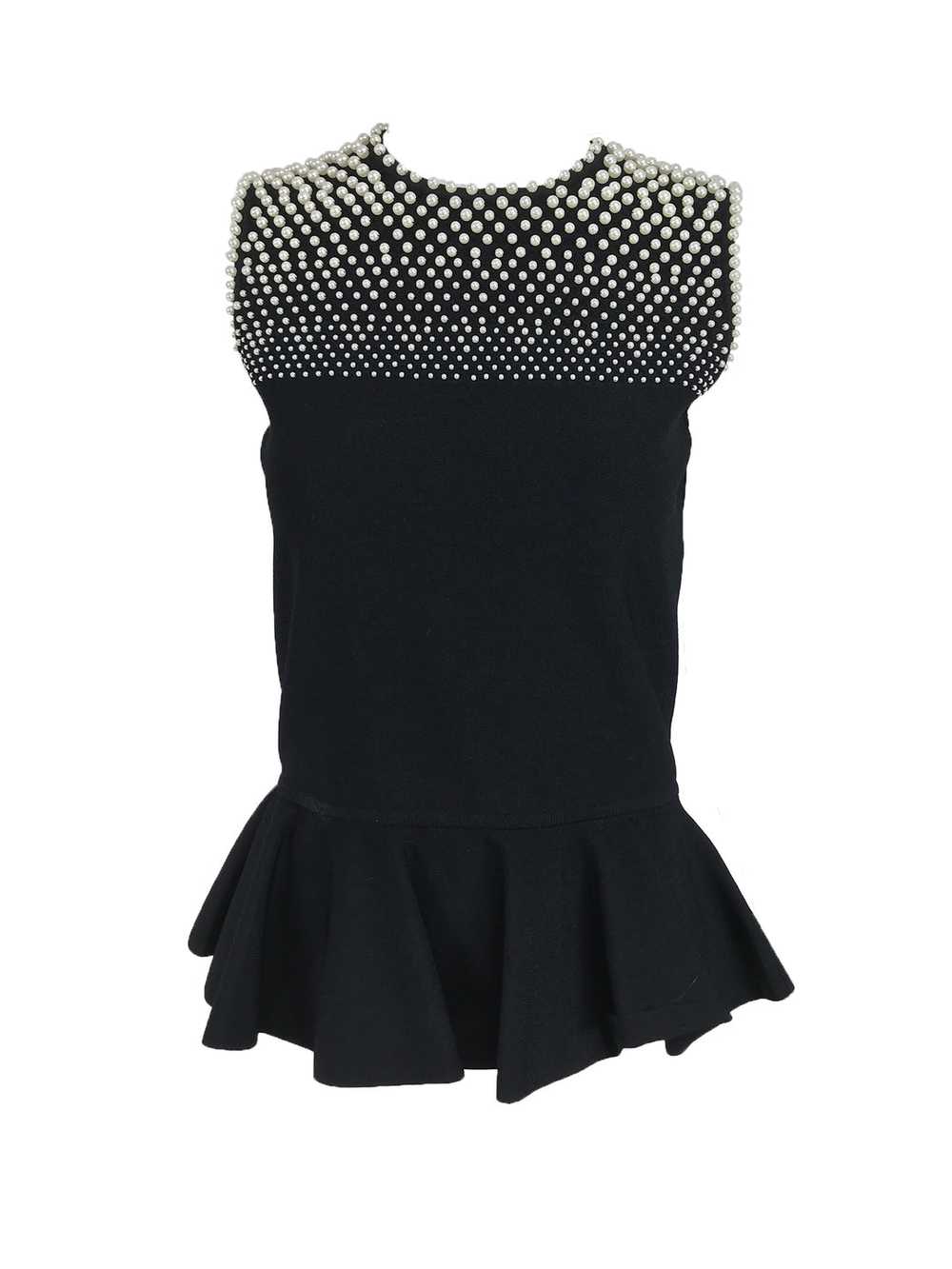 Alexander McQueen Pearl Bodice Sleeveless Peplum … - image 1