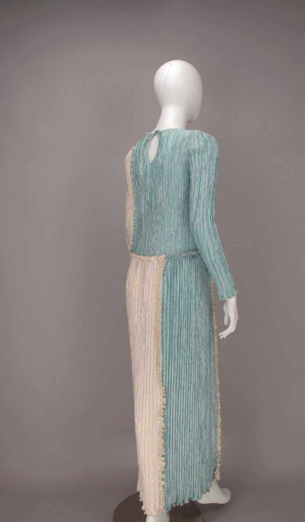Mary McFadden pleated gown 1980s - image 6