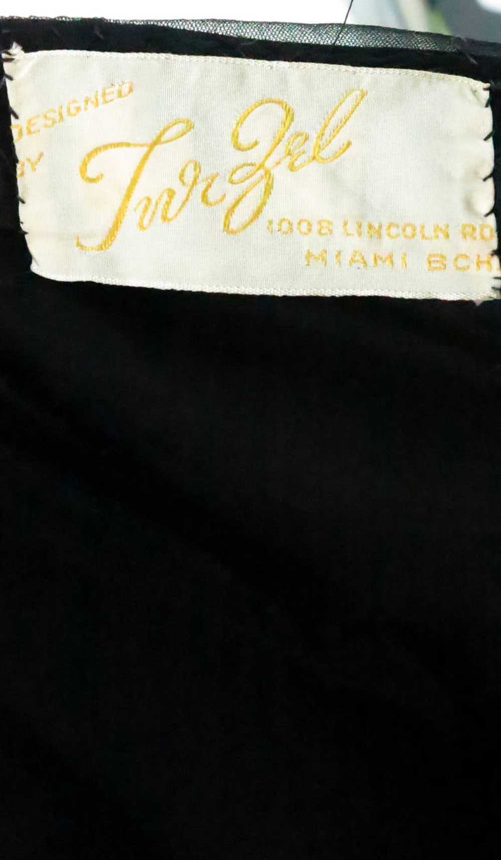 Tur Zel Miami Beach black illusion & jewel bust s… - image 9