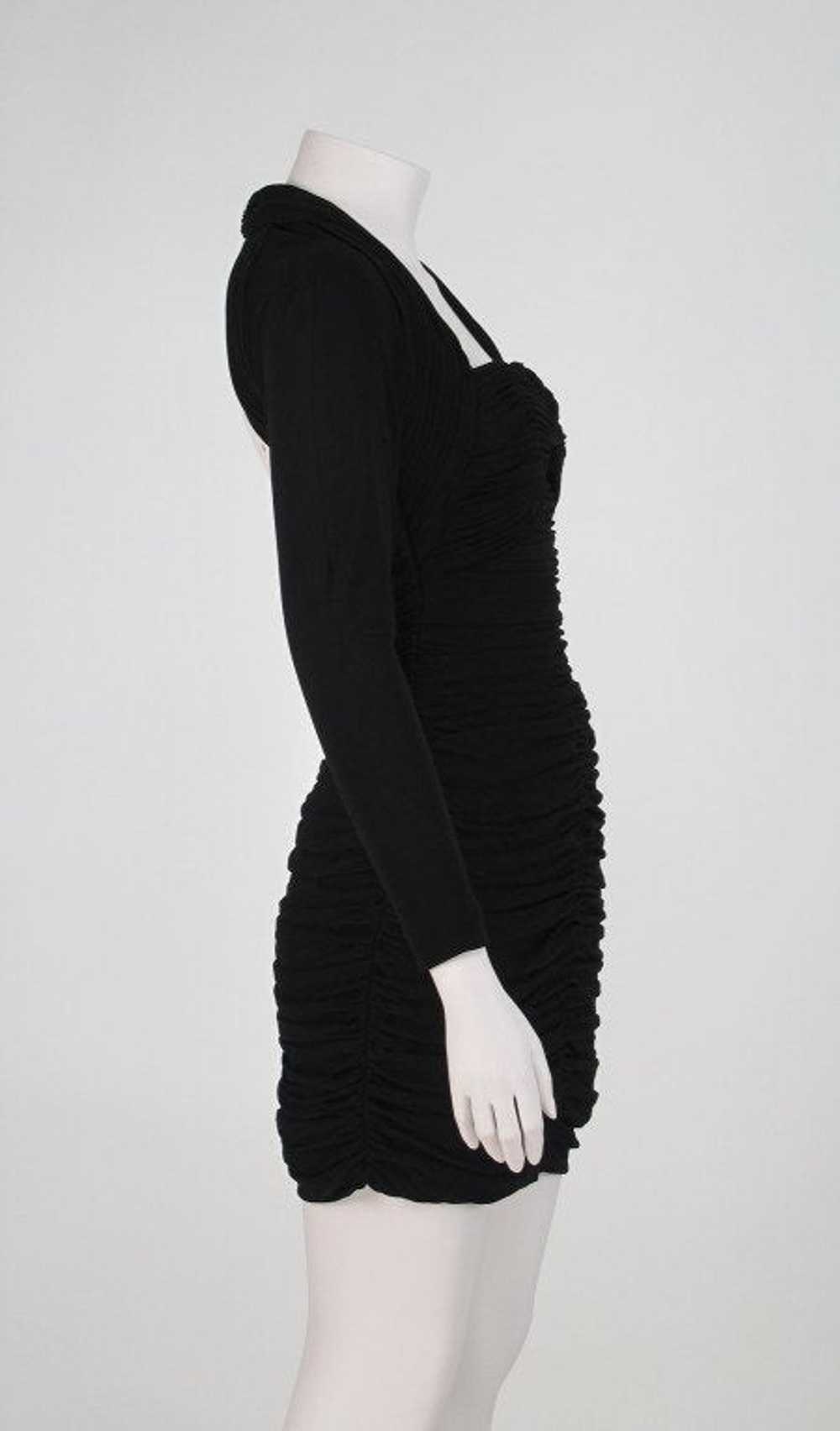 Vicky Tiel "Fauve" shirred drape cocktail dress 1… - image 7