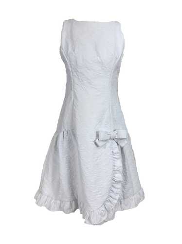 Vintage Matelassé White Cotton Ruffle Sun Dress 19