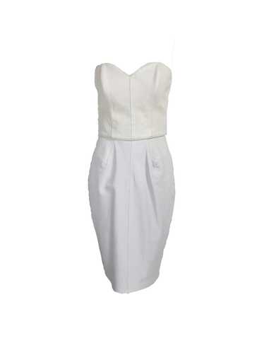 Vintage North Beach Leather Two Tone White Bustier