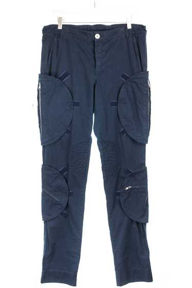 Velcro-Placed Zipped Pocket Cargo Trousers