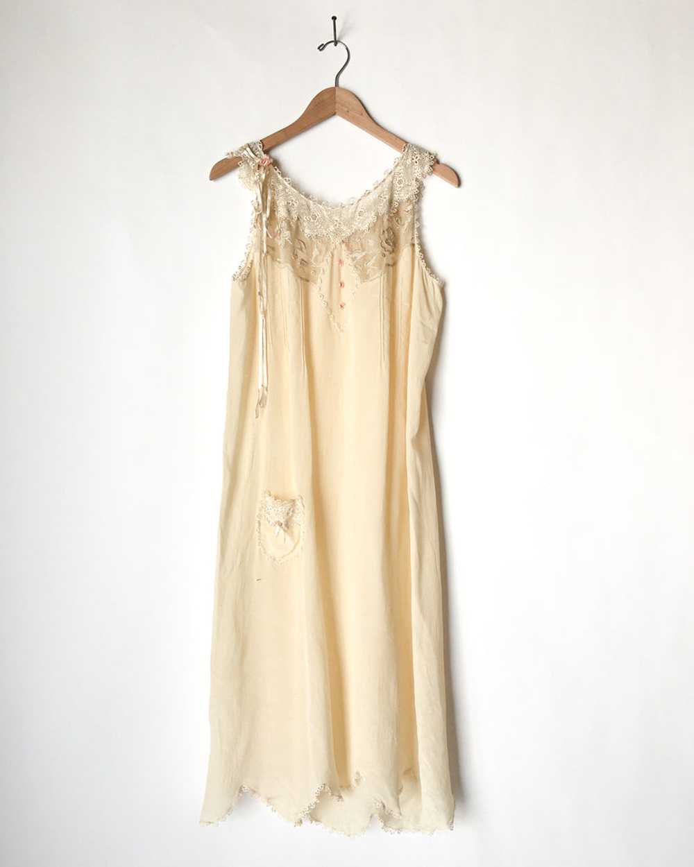 Silk & Lace Slip Dress - image 4