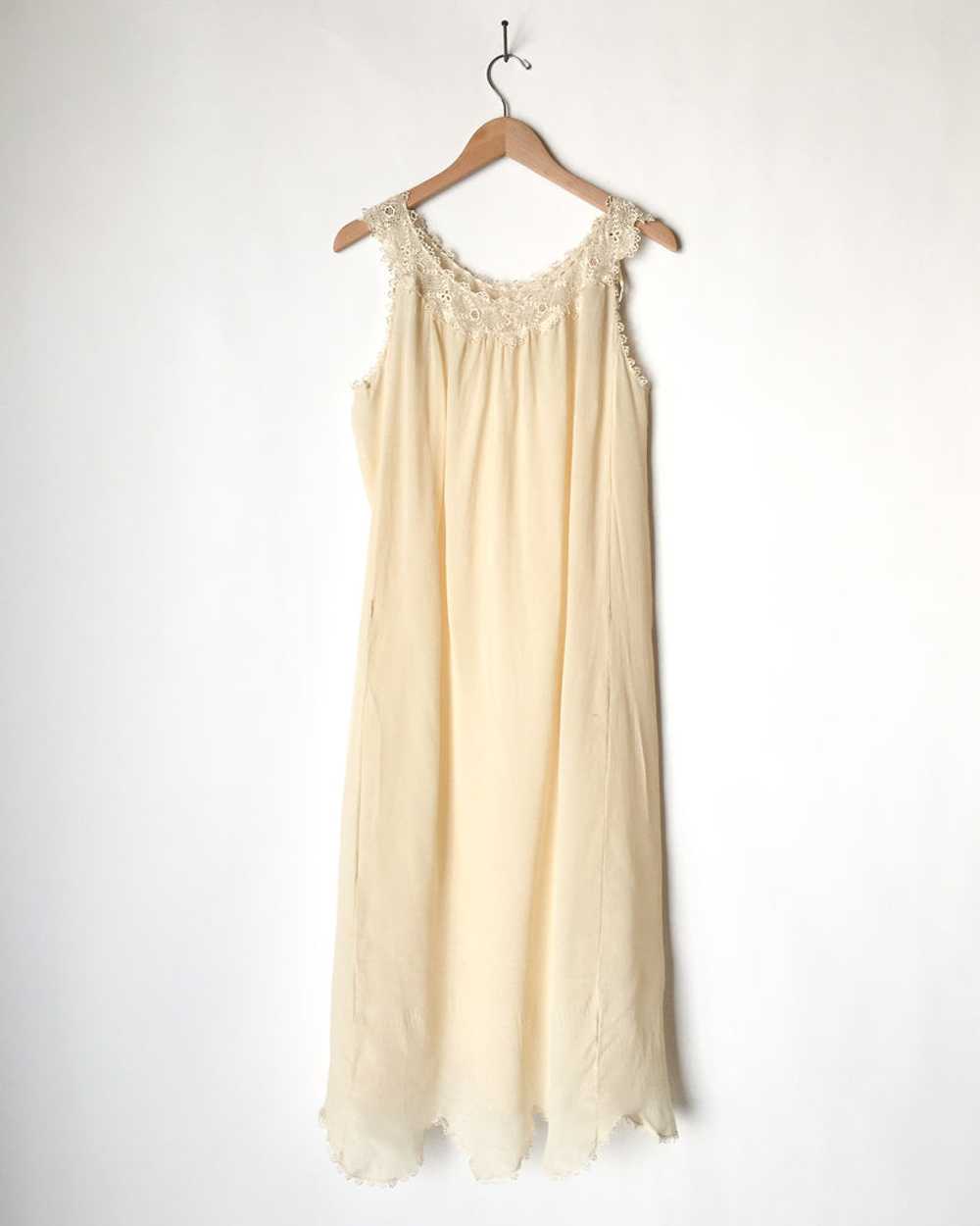Silk & Lace Slip Dress - image 5