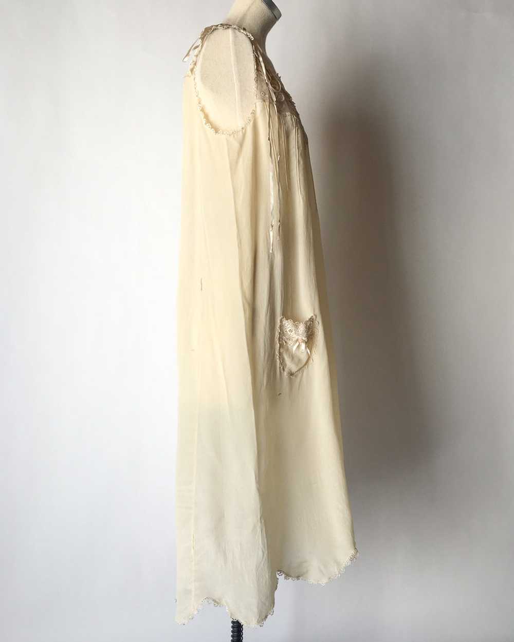 Silk & Lace Slip Dress - image 8