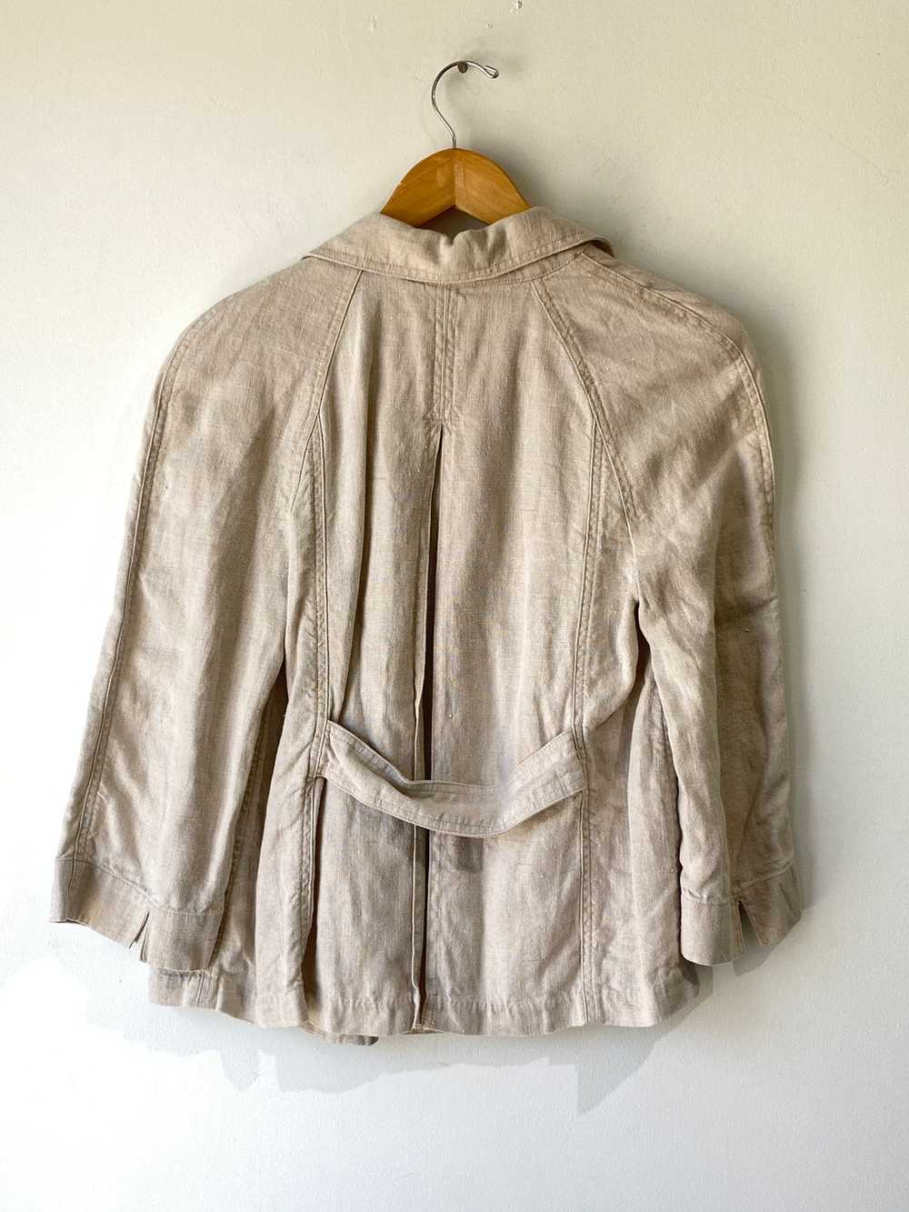 Vintage Charter Club Oatmeal Linen Jacket - image 7