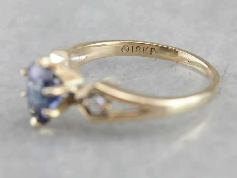 Vintage Sapphire and Diamond Ring - image 3