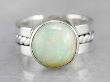 Ethiopian Opal Cocktail Ring - image 1