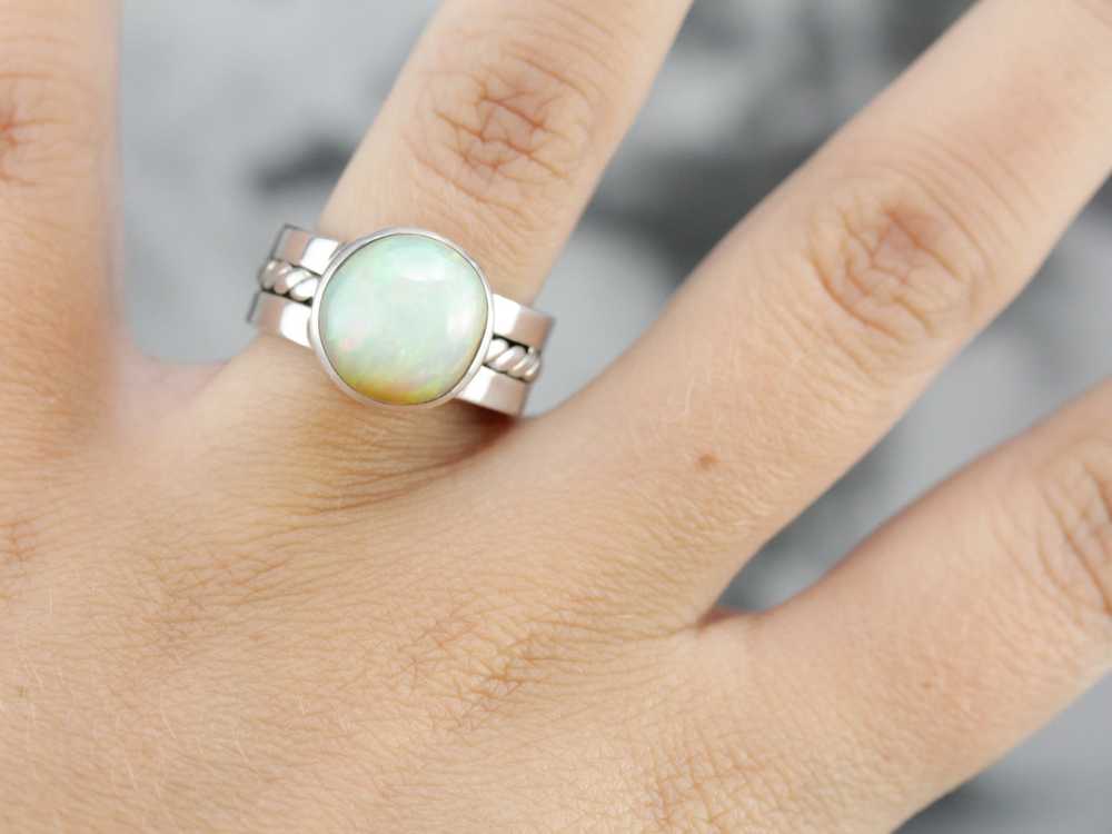 Ethiopian Opal Cocktail Ring - image 4