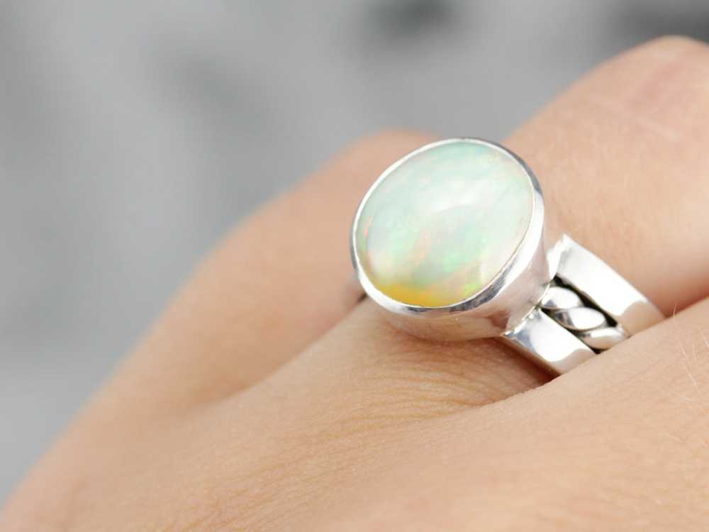 Ethiopian Opal Cocktail Ring - image 5