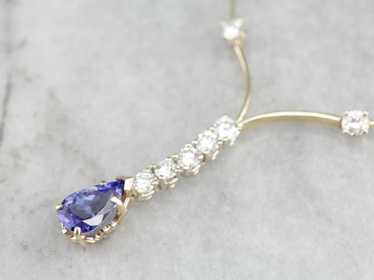 Tanzanite and Diamond Necklace - image 1