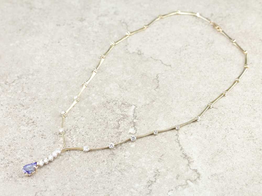 Tanzanite and Diamond Necklace - image 3