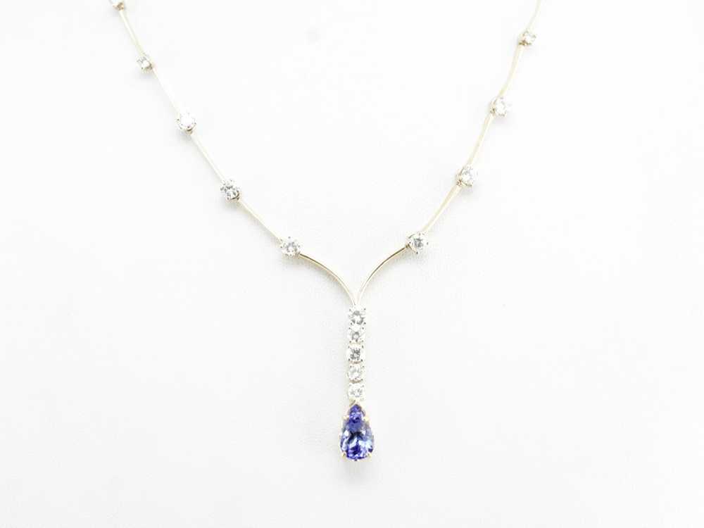 Tanzanite and Diamond Necklace - image 5