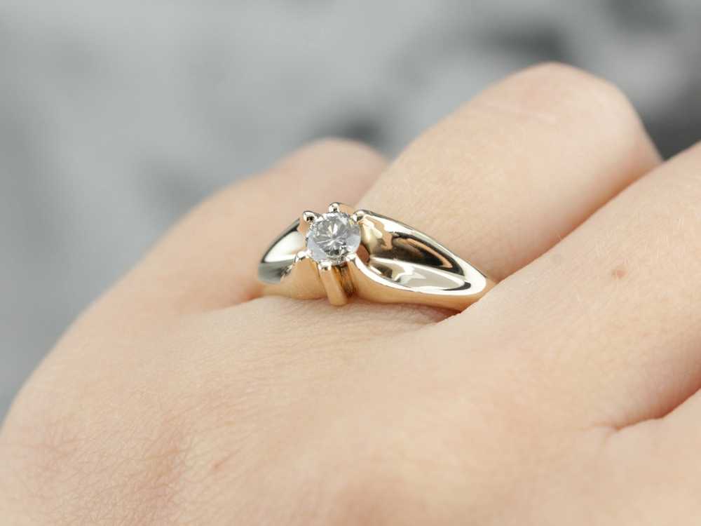 Men's Diamond Solitaire Ring - image 5