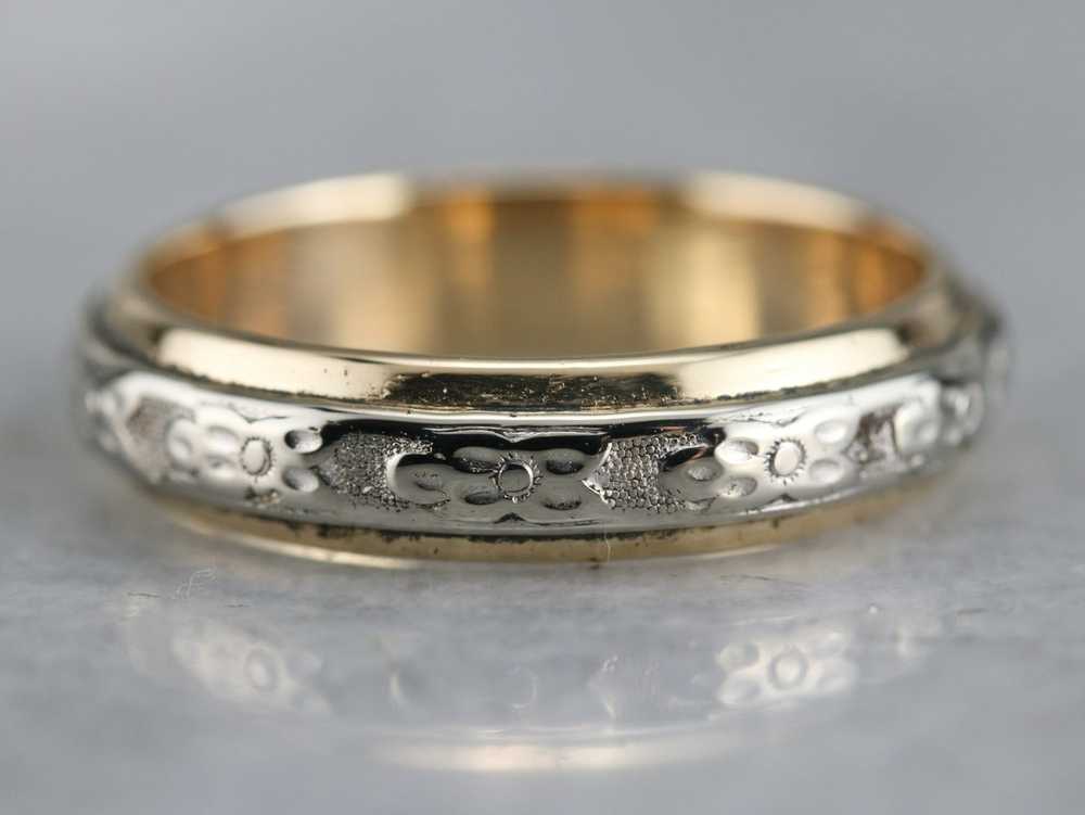 Vintaged Two Tone Pattern Band - image 1